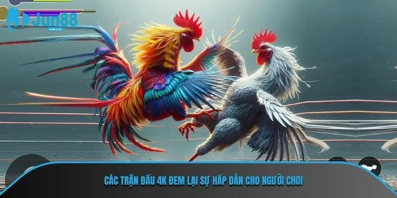 Các trận đấu 4K nhà JUN88 đem lại sự hấp dẫn cho người chơi